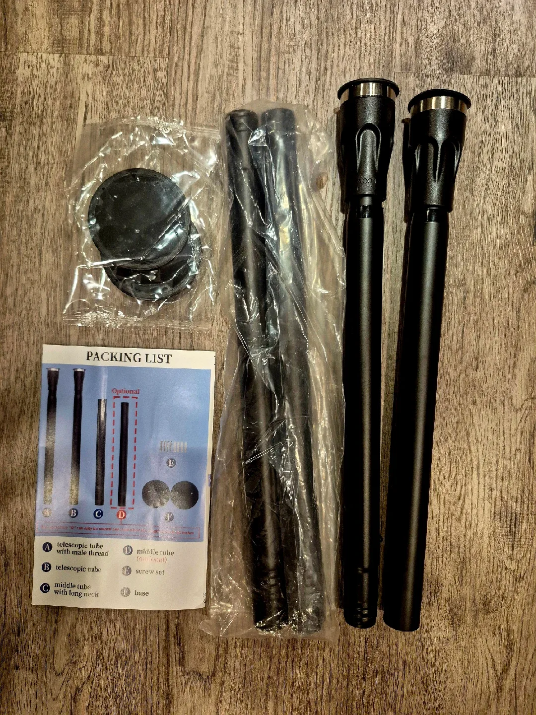 Adjustable Shower Curtain Rod With Holders Black 42"-72" image indicator(3)