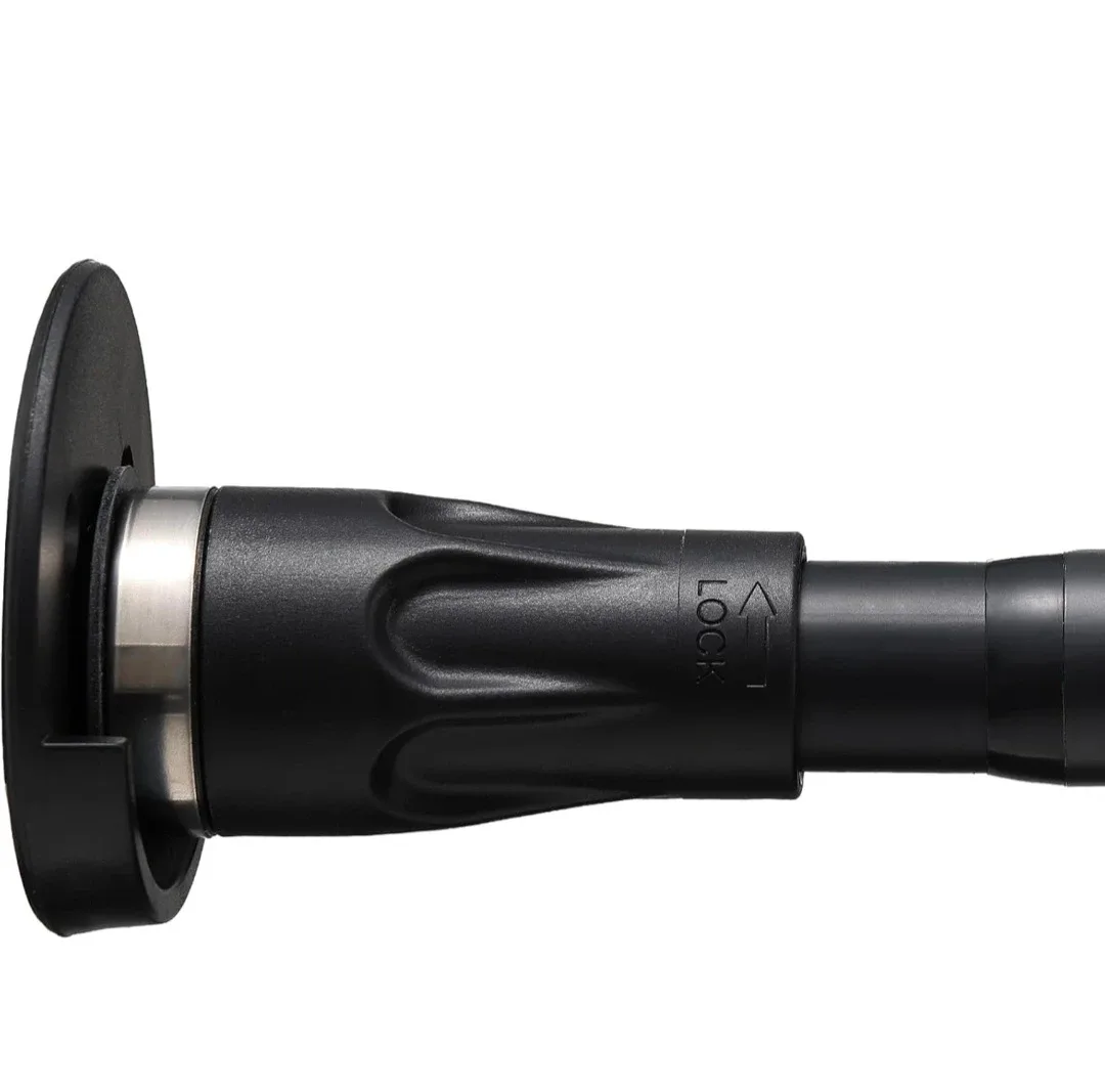 Adjustable Shower Curtain Rod With Holders Black 42"-72" image indicator(5)