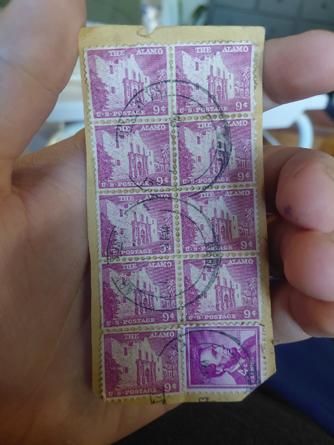 Vintage US Postage Stamps - The Alamo