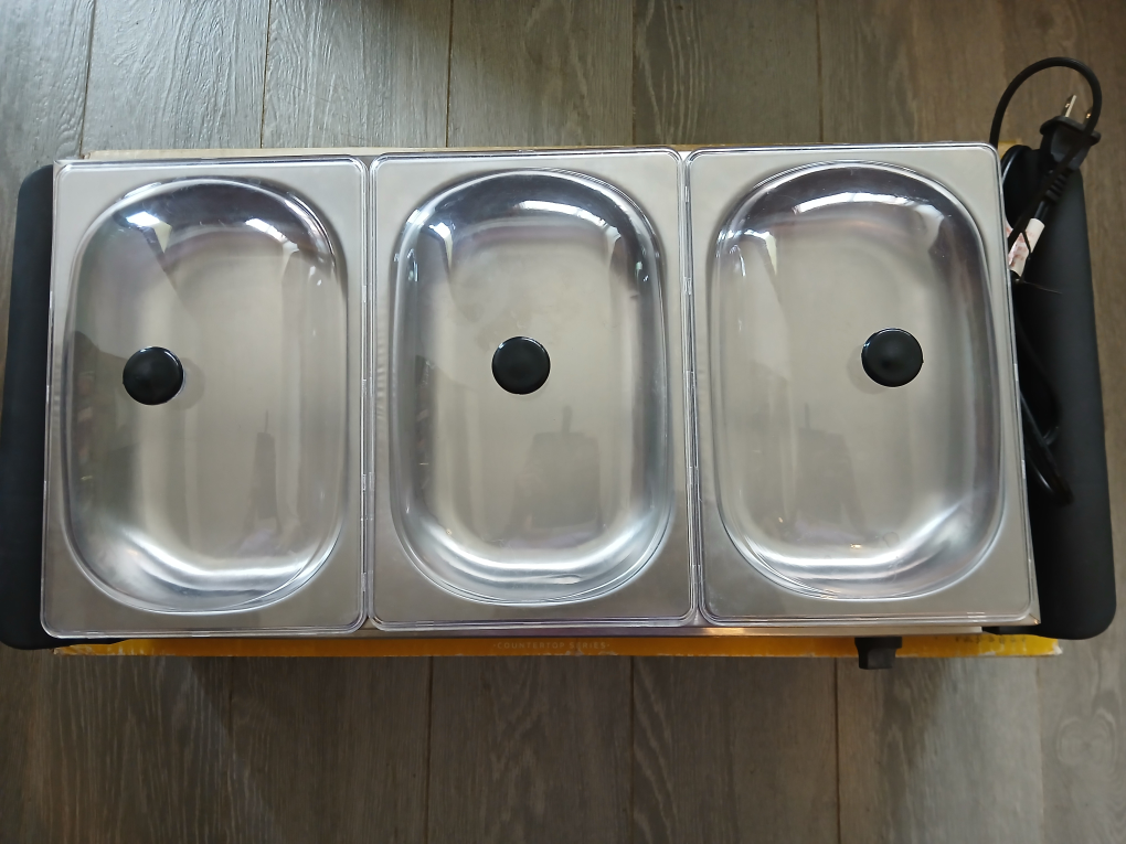 Bella Triple Buffet Server & Warming Tray. Non-negotiable. - photo 2