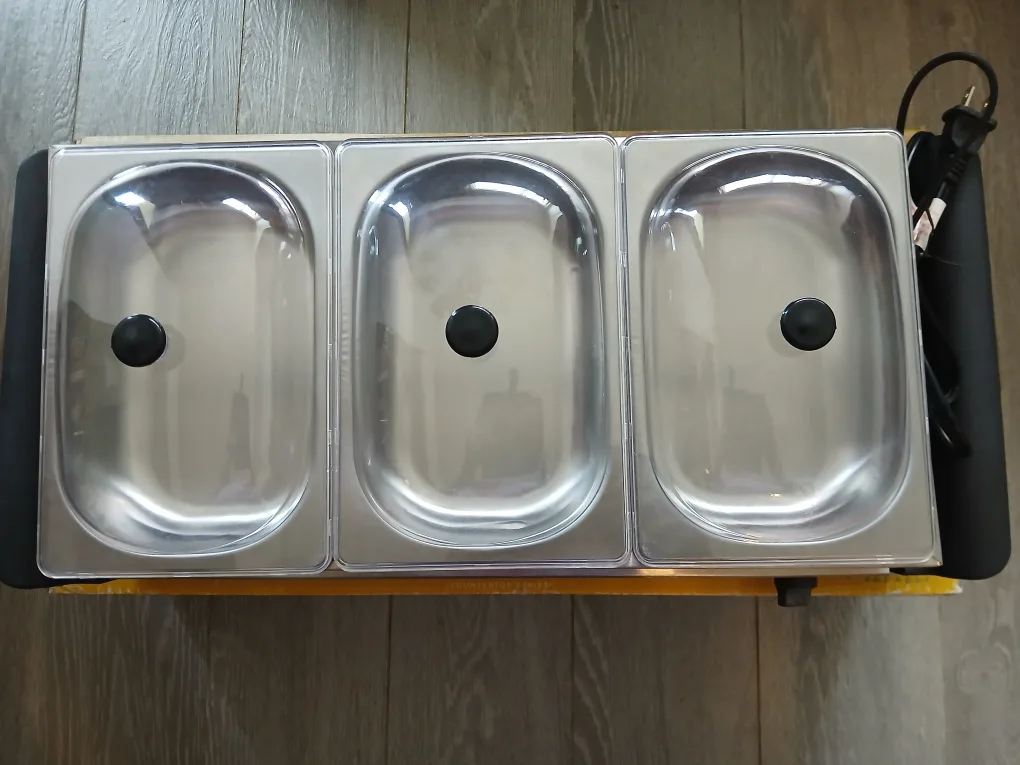 Bella Triple Buffet Server & Warming Tray. Non-negotiable. image indicator(2)