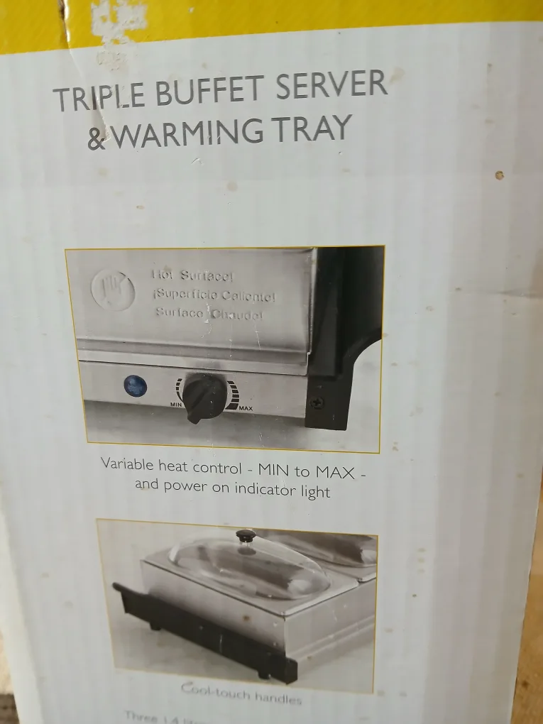 Bella Triple Buffet Server & Warming Tray. Non-negotiable. image indicator(5)