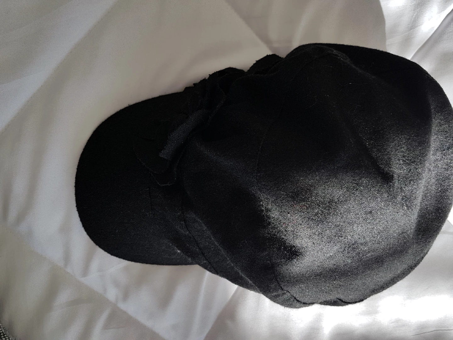 Black Wool Blend Hat - photo 2