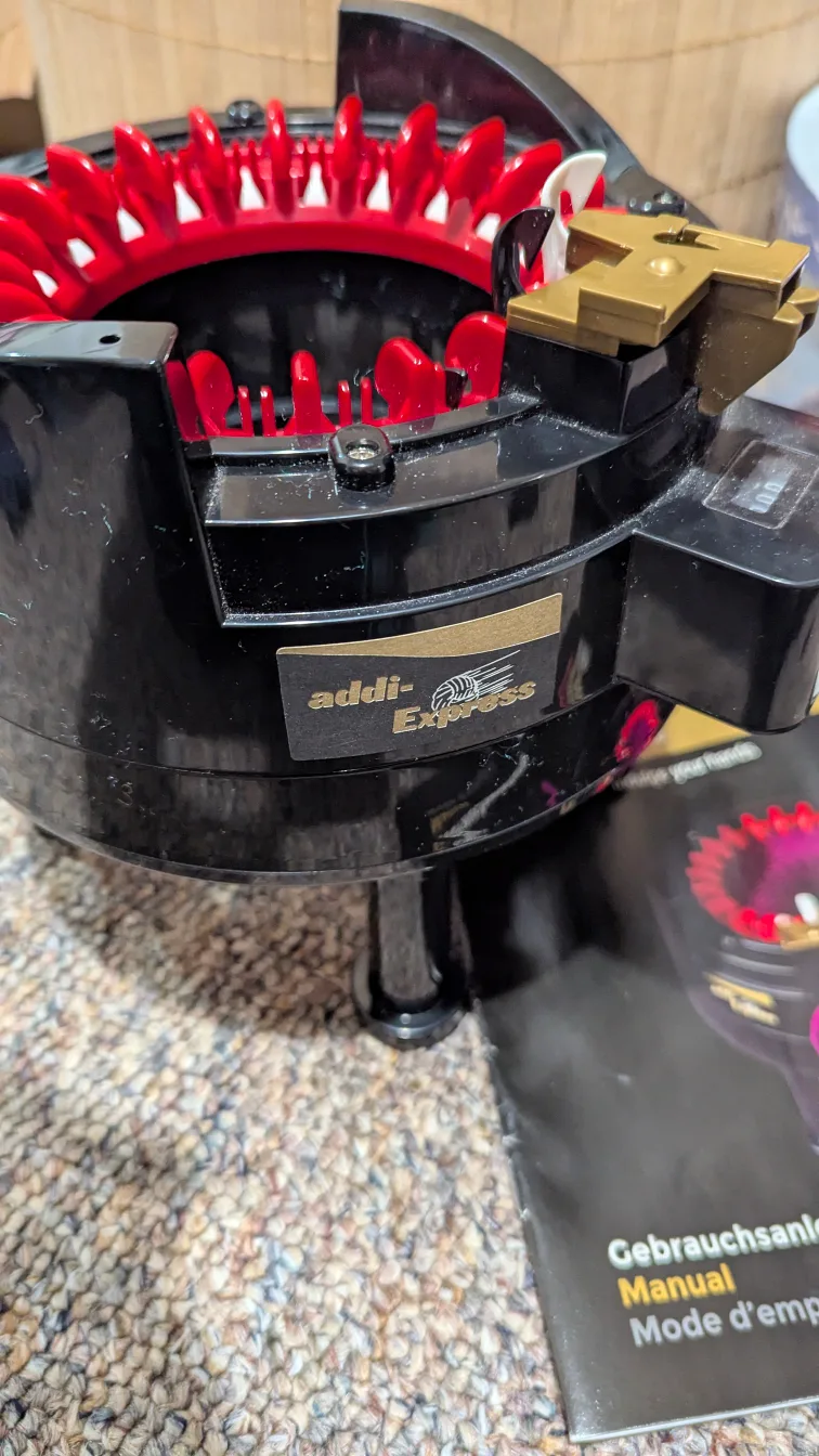 Addi Express Professional knitting machine.