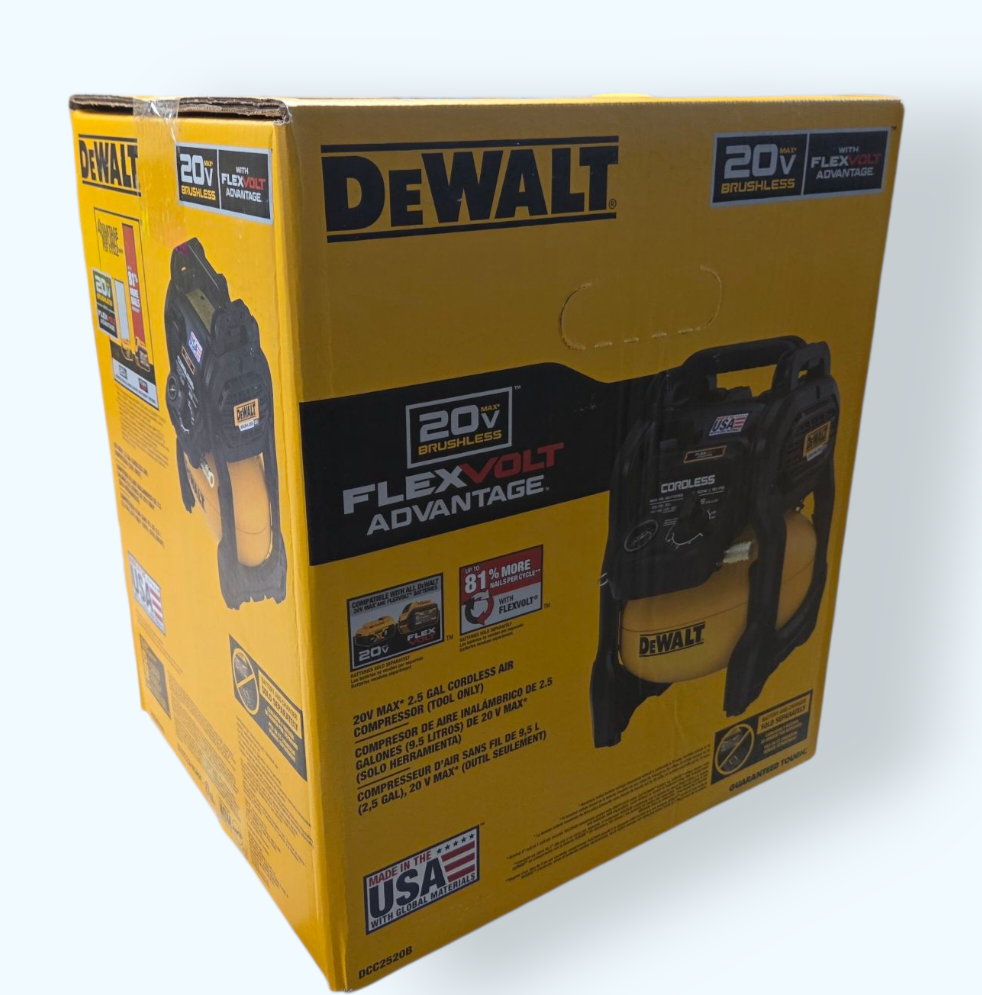 DeWalt DCC2520B 20V Cordless Air Compressor (Tool Only)