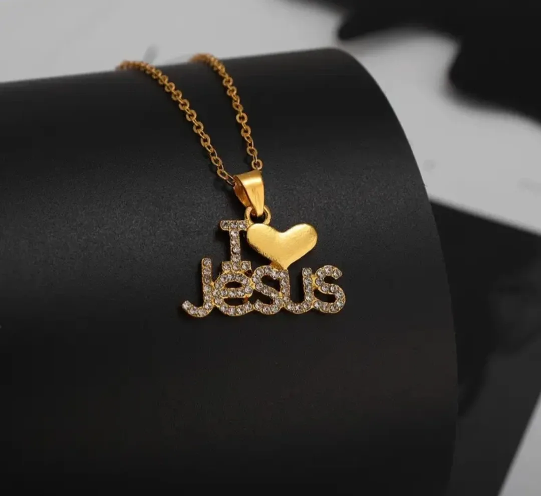 "I Love Jesus" Gold Necklace image indicator(5)