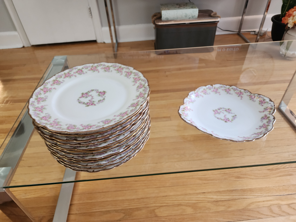 Vintage Elite Works Limoges Set with Floral Design
