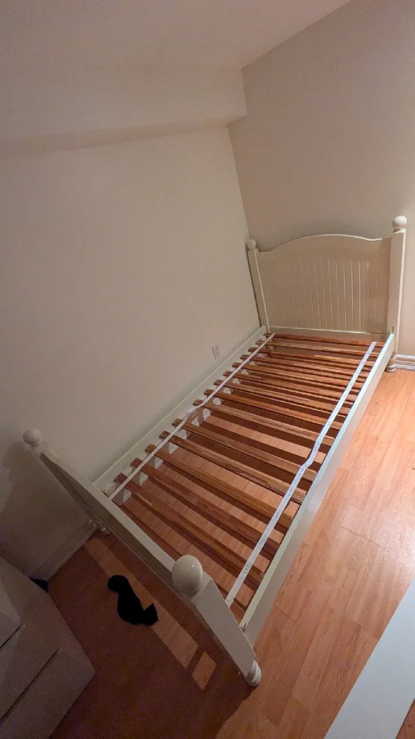 Pottery Barn Catalina White Single Bed Frame