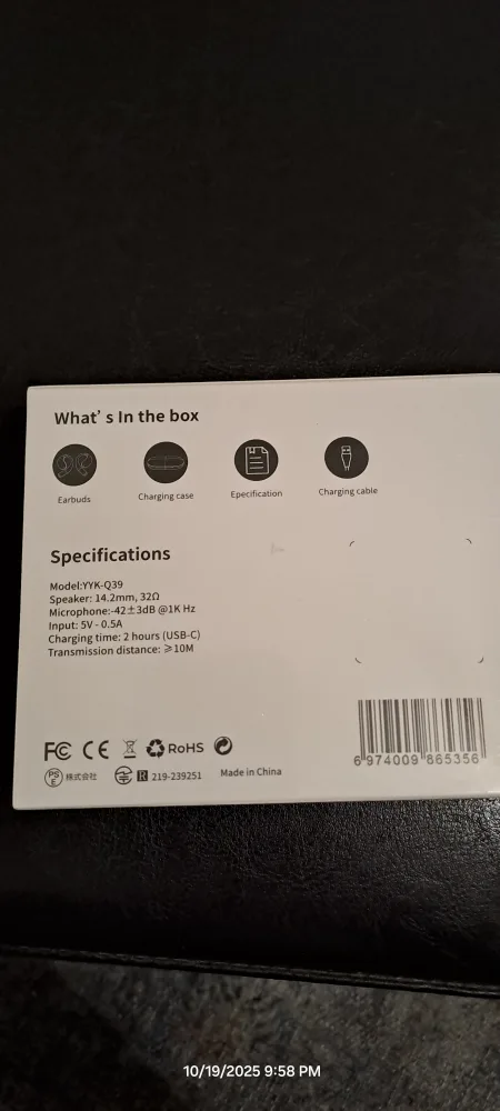 YYK-Q39 True Wireless Earbuds - New image indicator(2)