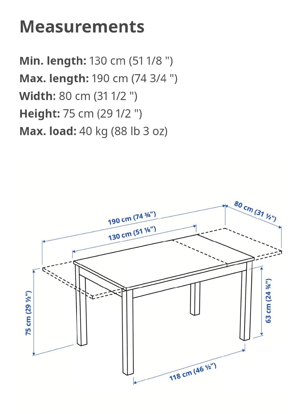 IKEA Extendable Dining Table - White (including a bench!) - photo 3