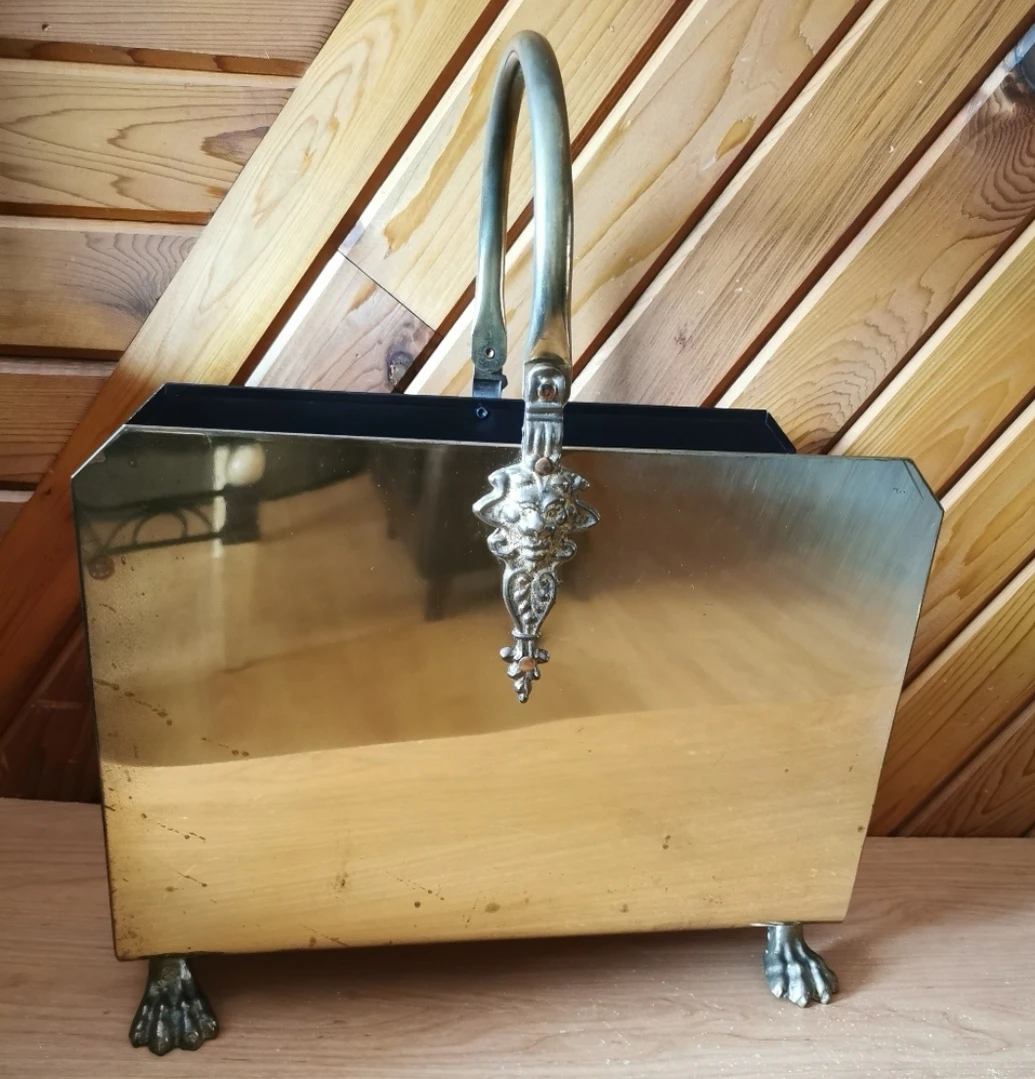 Vintage Brass Lion Rack