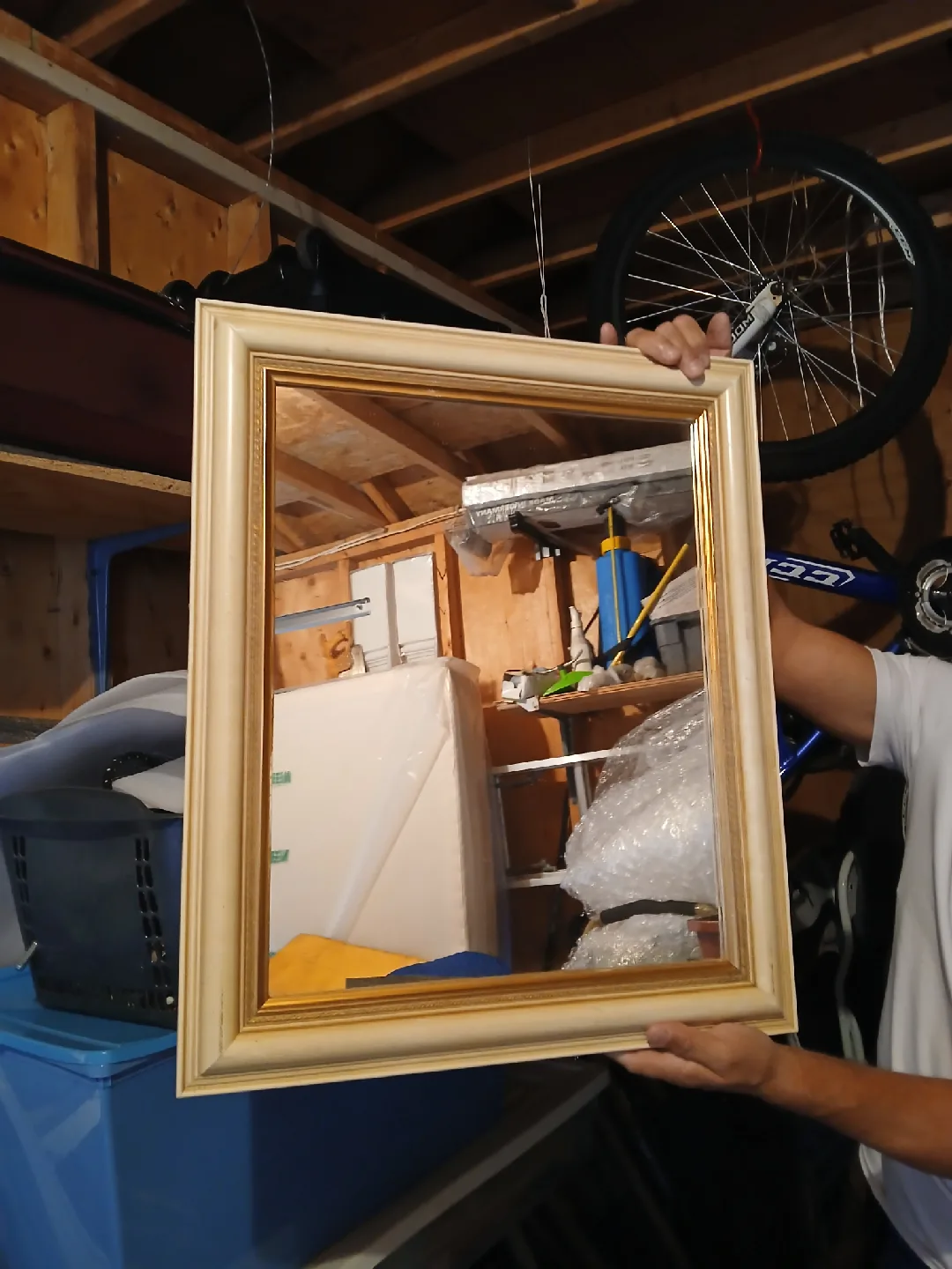 Gold coloured mirror 🏠Dufferin & Eglinton thumbnail