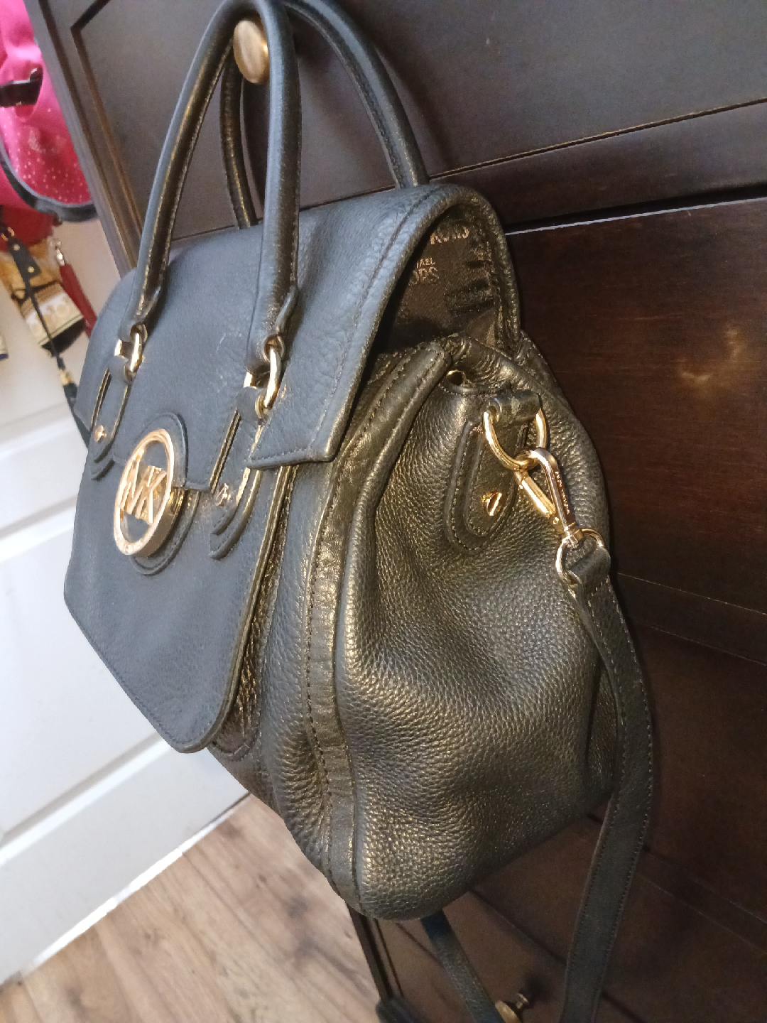 Michael Kors Black Leather Satchel - photo 3