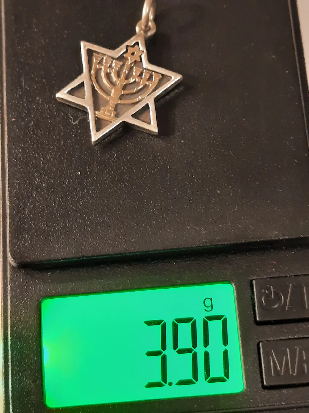 14k middle 925 frame star  of David image indicator(4)
