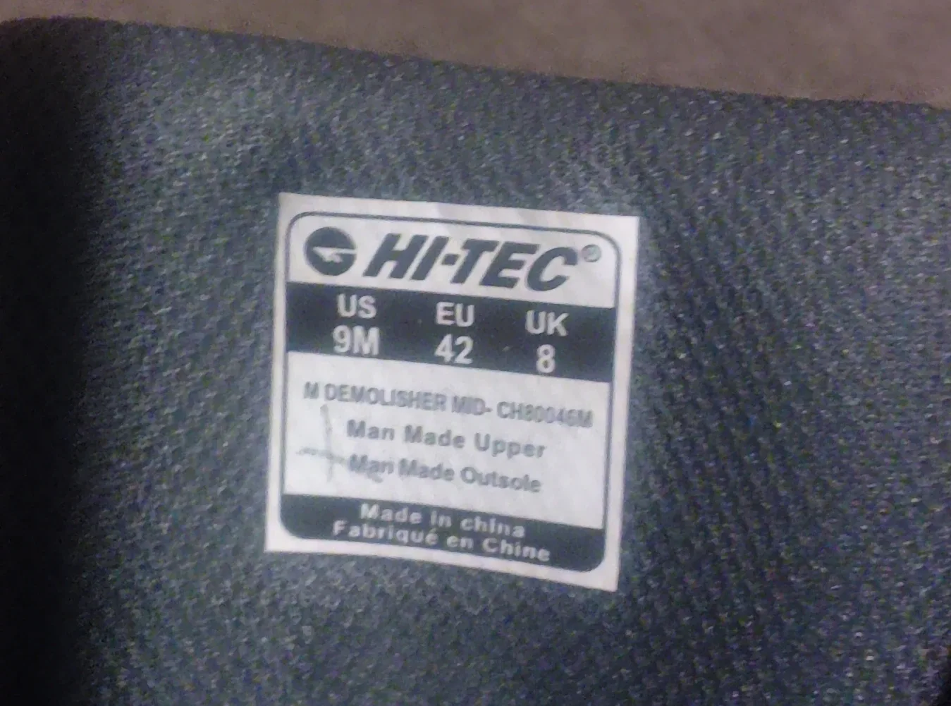 Hi-Tec Demolisher Mid Hiking Boots - Size 9M image indicator(4)