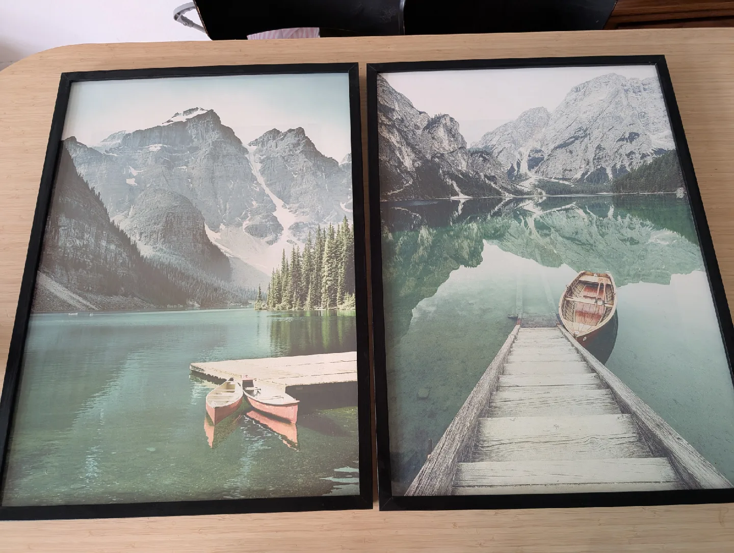 Two pictures with IKEA frames