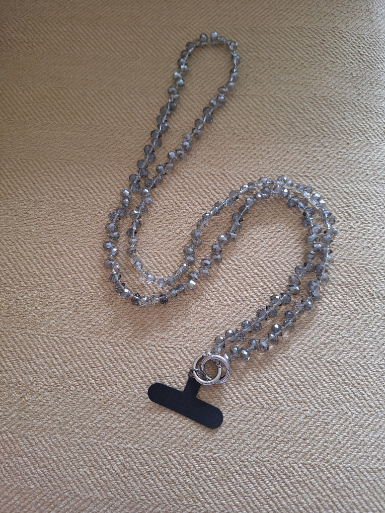 Sparkling beads Phone crossbody strap