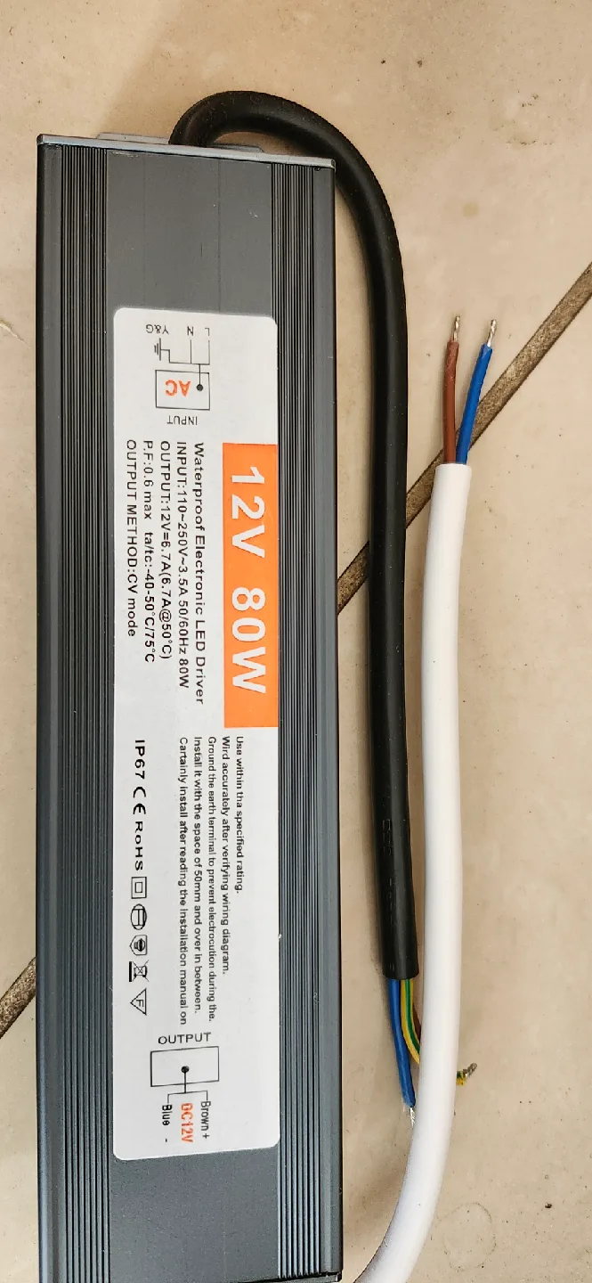 12V 80W Waterproof LED Driver thumbnail