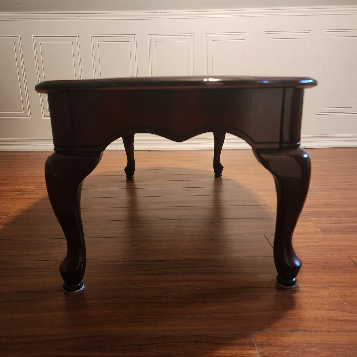 Cherry Wood Coffee Table & 2 matching End Table Set image indicator(2)