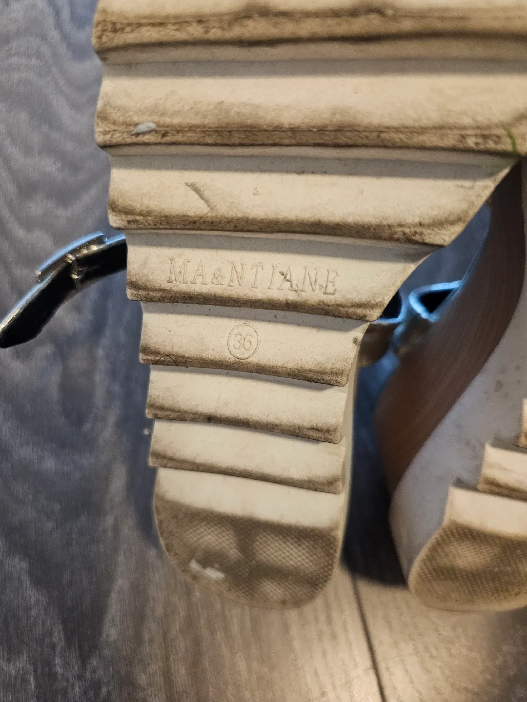 MA&NTIANE Silver Platform Sandals - Size 6 image indicator(5)