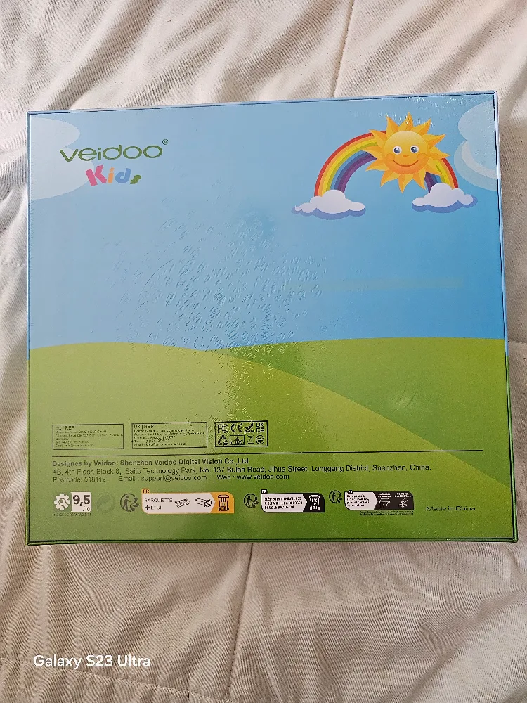 🥕New Veidoo Kids 10.1" Pink Tablet image indicator(2)