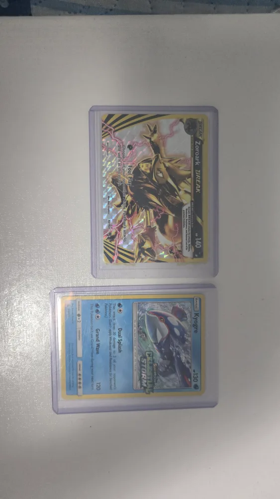 Zoroark BREAK & Kyogre Pokemon Cards thumbnail