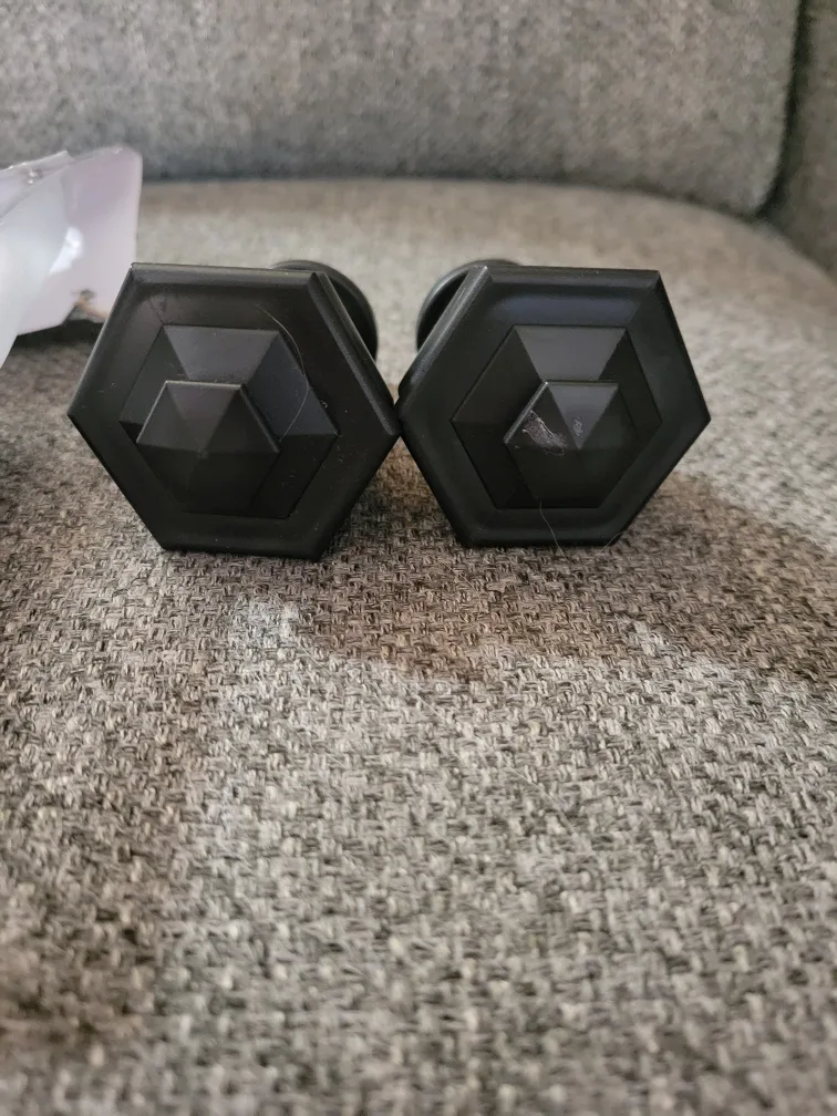 Ceiling mount brackets and curtain rod ends (All for $5) image indicator(7)