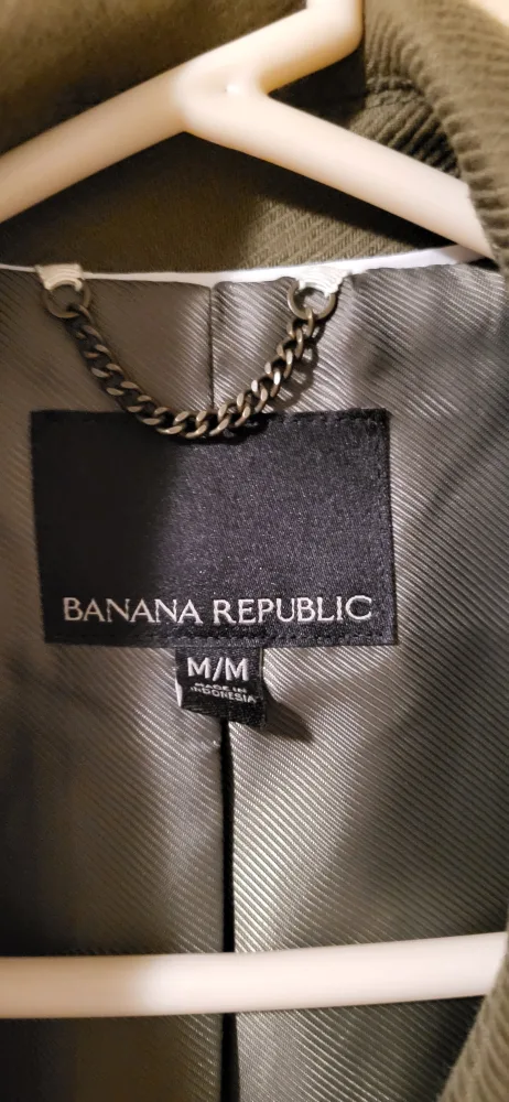 Banana Republic Olive Green Jacket - Size M image indicator(3)
