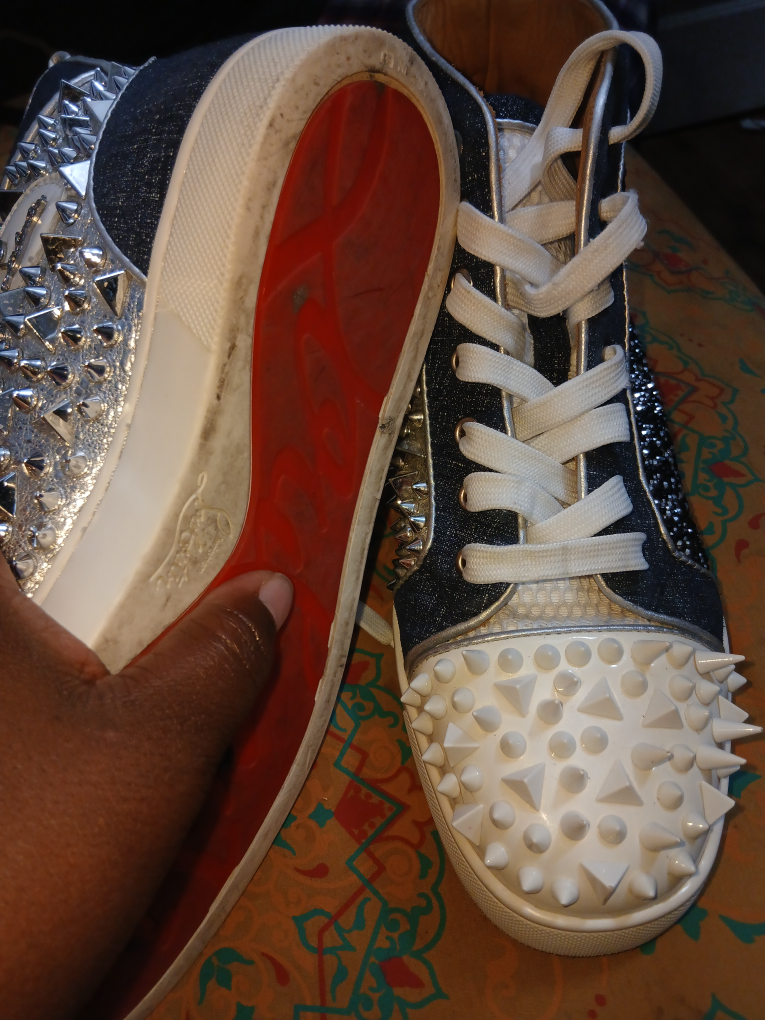 Christian Louboutin Spiked High-Top Sneakers - photo 2