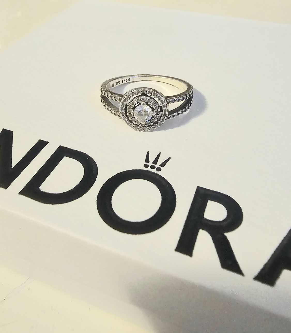 Pandora Sparkling Double Halo Ring Sterling silver Size 8 - photo 2