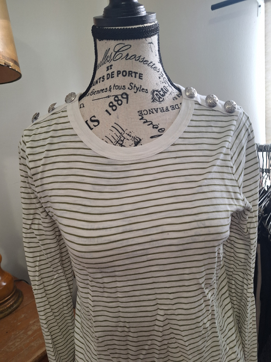 Veronica Beard Jeans Striped Top - Size Small - photo 3