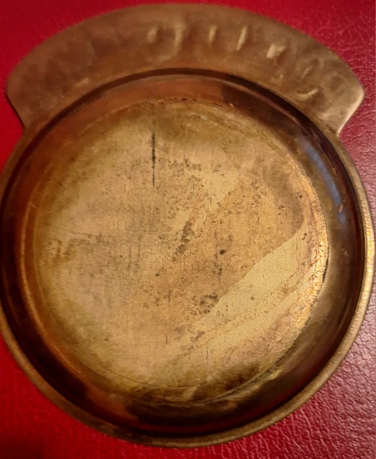 Vintage Pocket Change Brass Tray Dish image indicator(2)