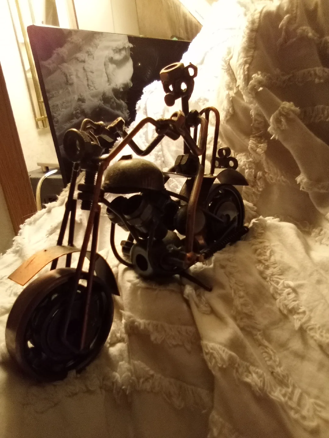 Metal Motorcycle Sculpture image indicator(2)