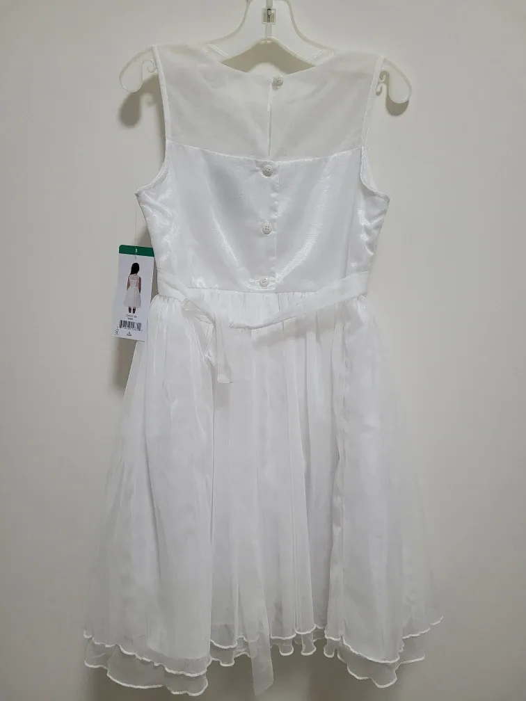 New Girls' White Dress - Size 10 image indicator(2)