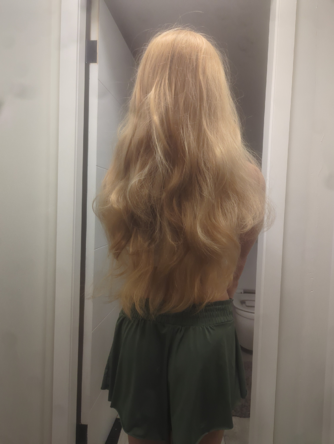 blonde wig
