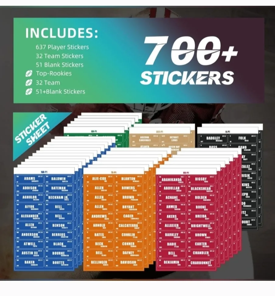 Fantasy Football 700+ Stickers image indicator(2)