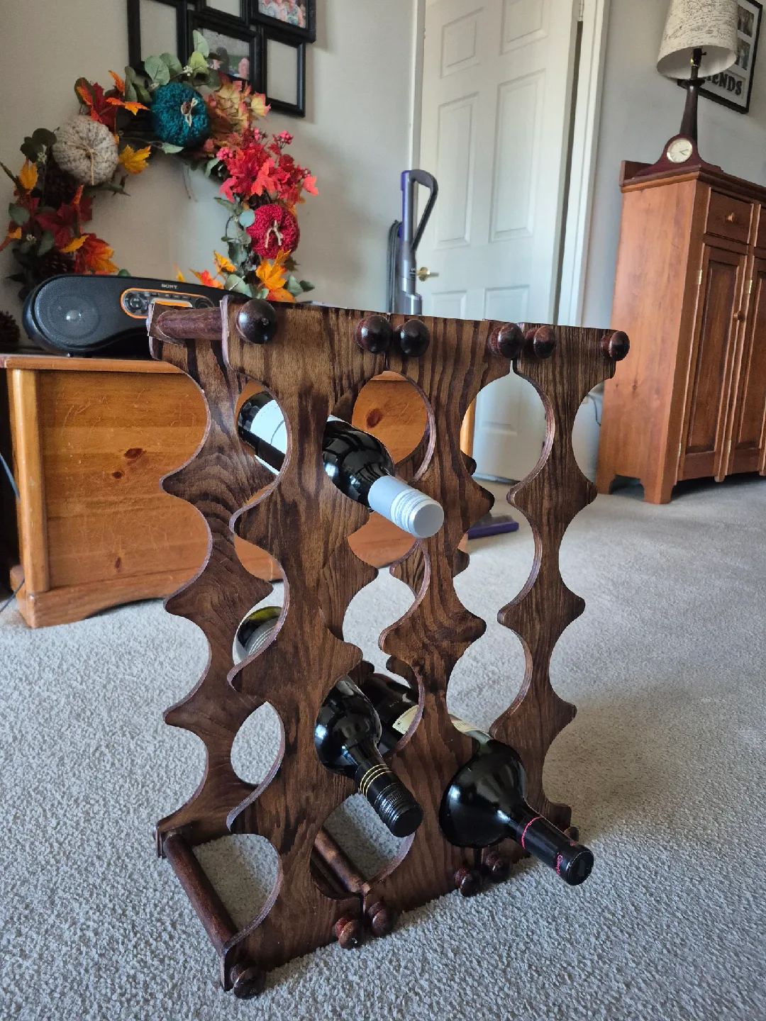 Wooden Wine Rack  🍇🍷 image indicator(2)