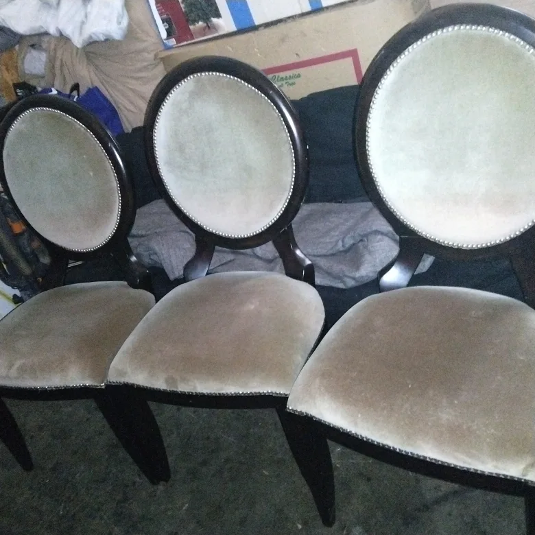 3 chears solid wood good condition thumbnail