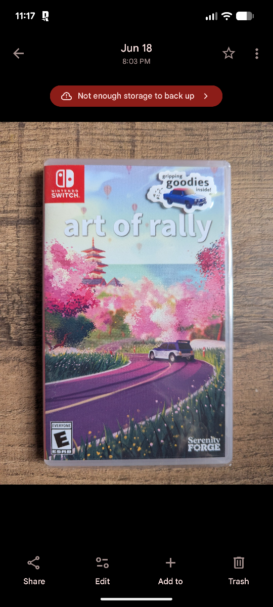 Nintendo switch Art of Rally