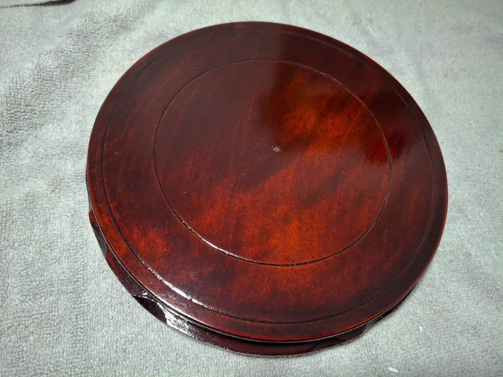 rotating Wooden Display Stand - Brown image indicator(2)