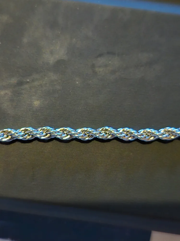 Silver Rope Chain Necklace image indicator(2)
