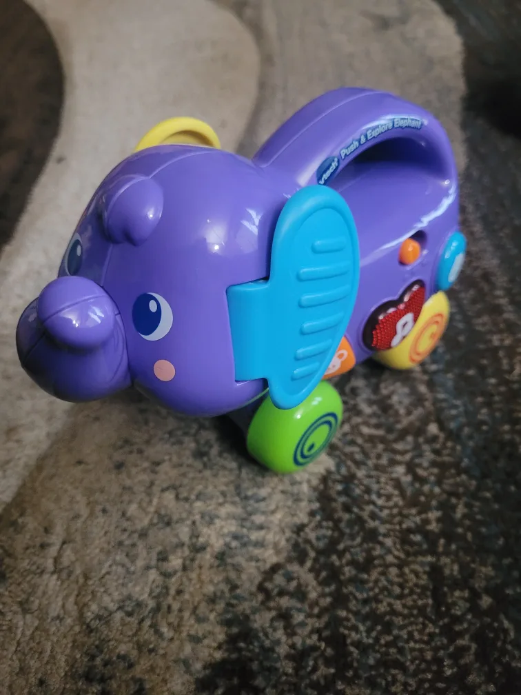 VTech Push & Explore Elephant Toy thumbnail
