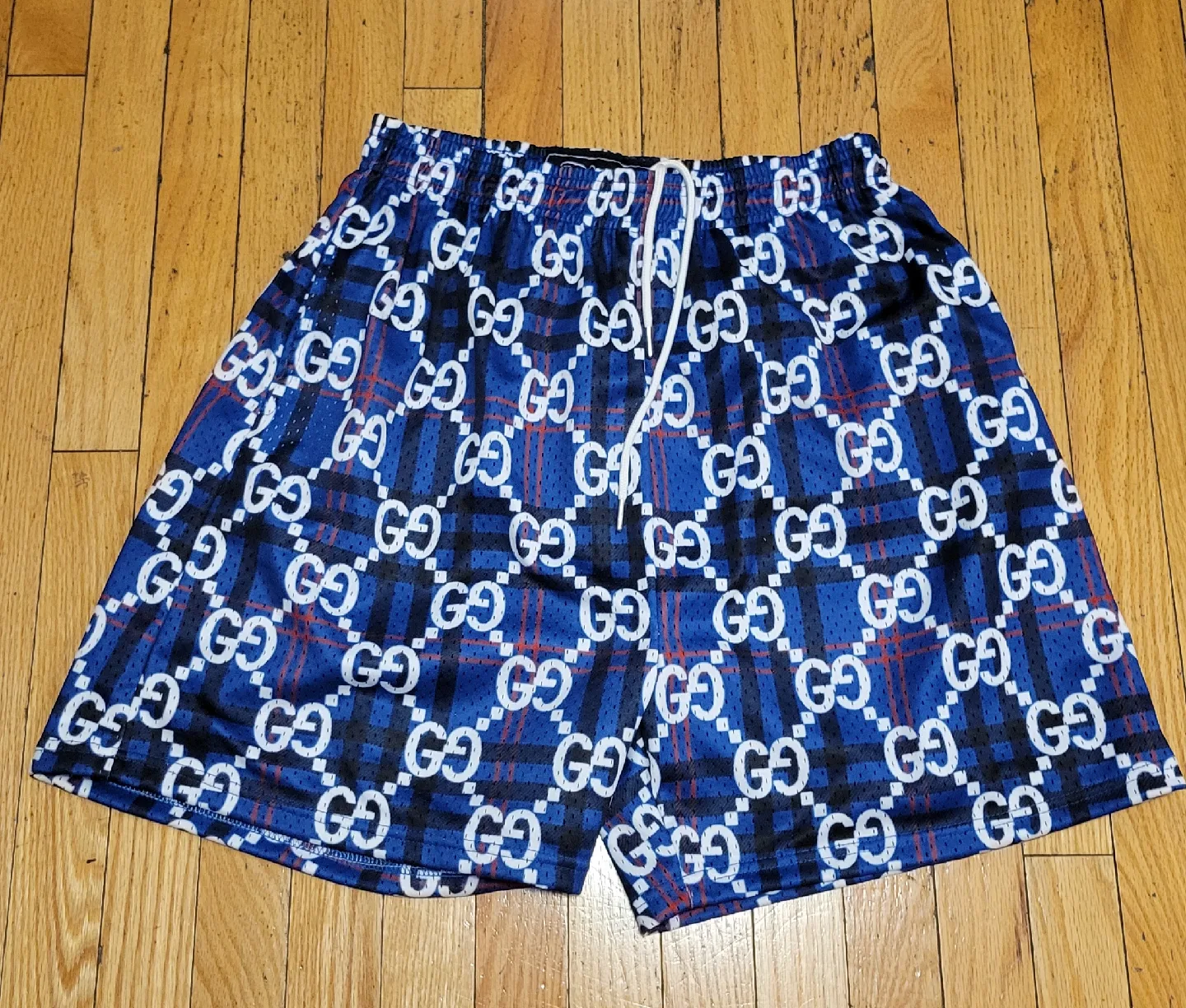 Blessed Blue Patterned Shorts - Size XXL thumbnail