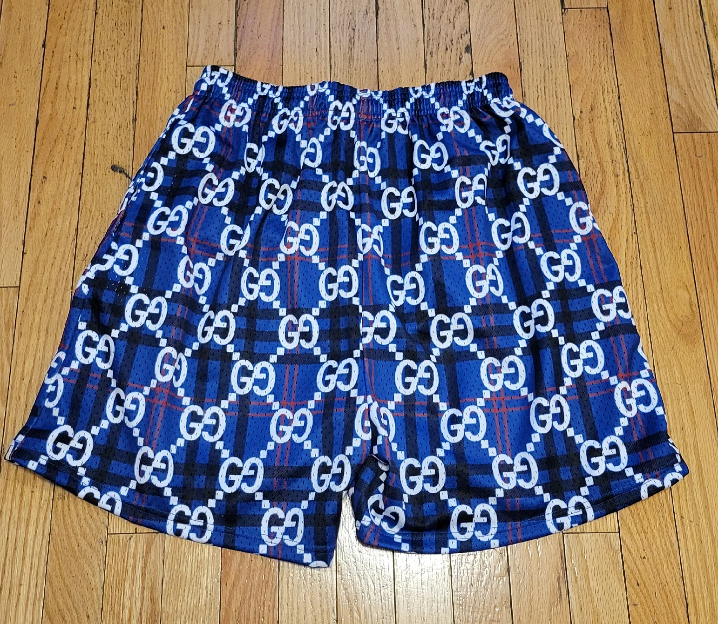 Blessed Blue Patterned Shorts - Size XXL image indicator(2)