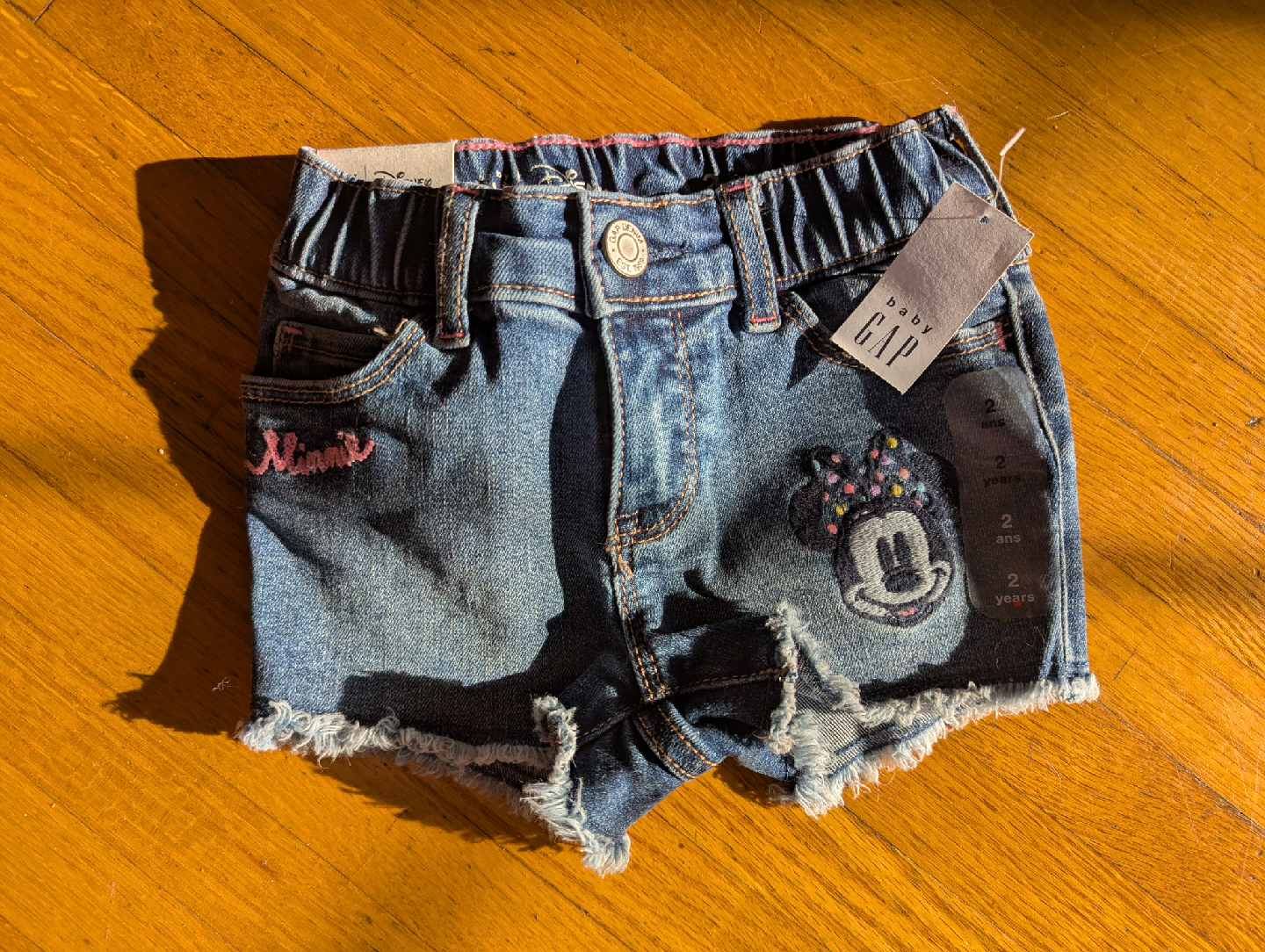 Baby Gap x Disney Minnie Mouse Denim Shorts - Size 2T