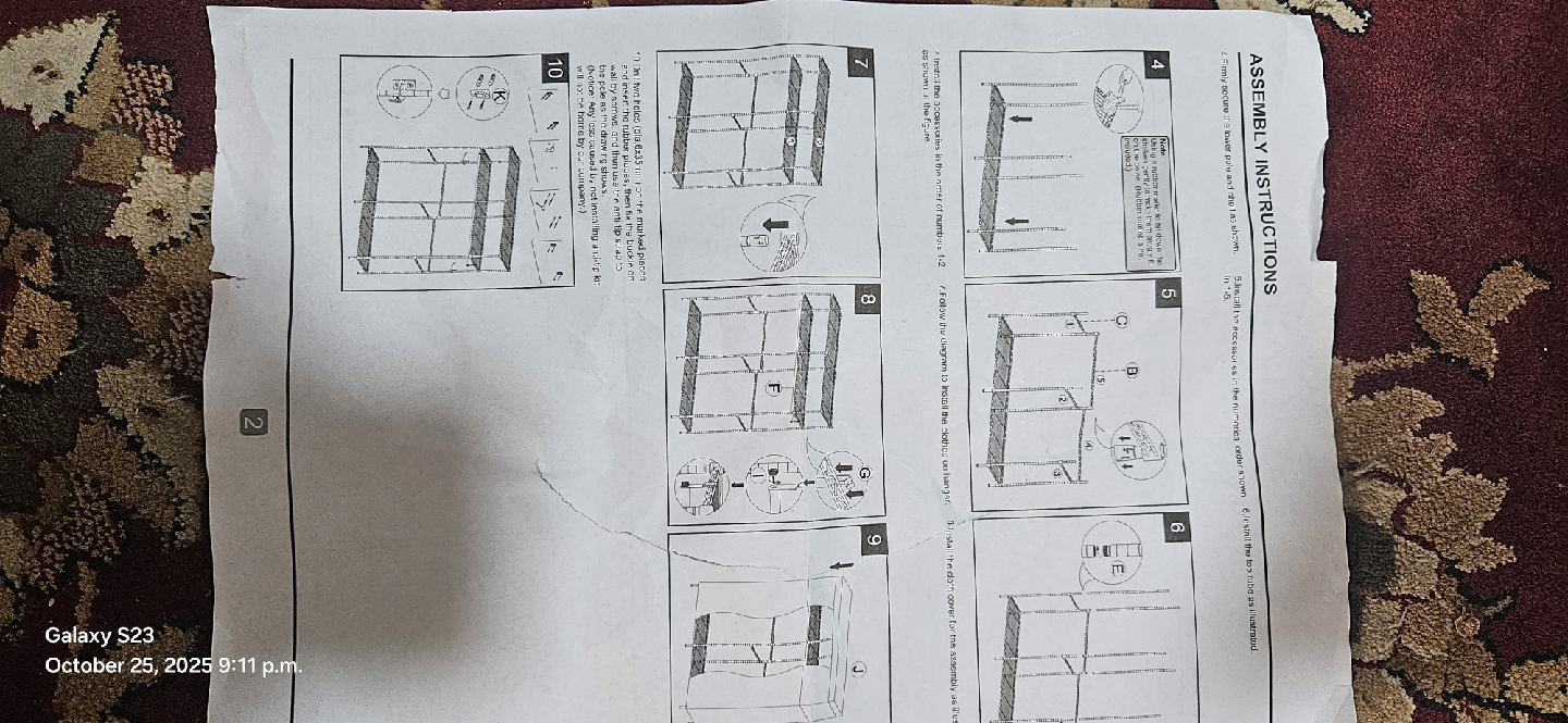 Black Portable Wardrobe Closet with Shelves - photo 4