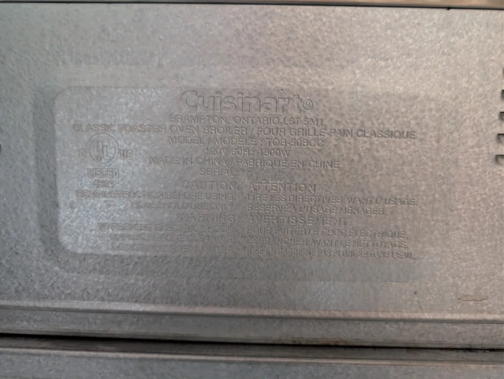 🥕Cuisinart®Classic Toaster Oven Broiler TOB-50BCC🥕 image indicator(5)