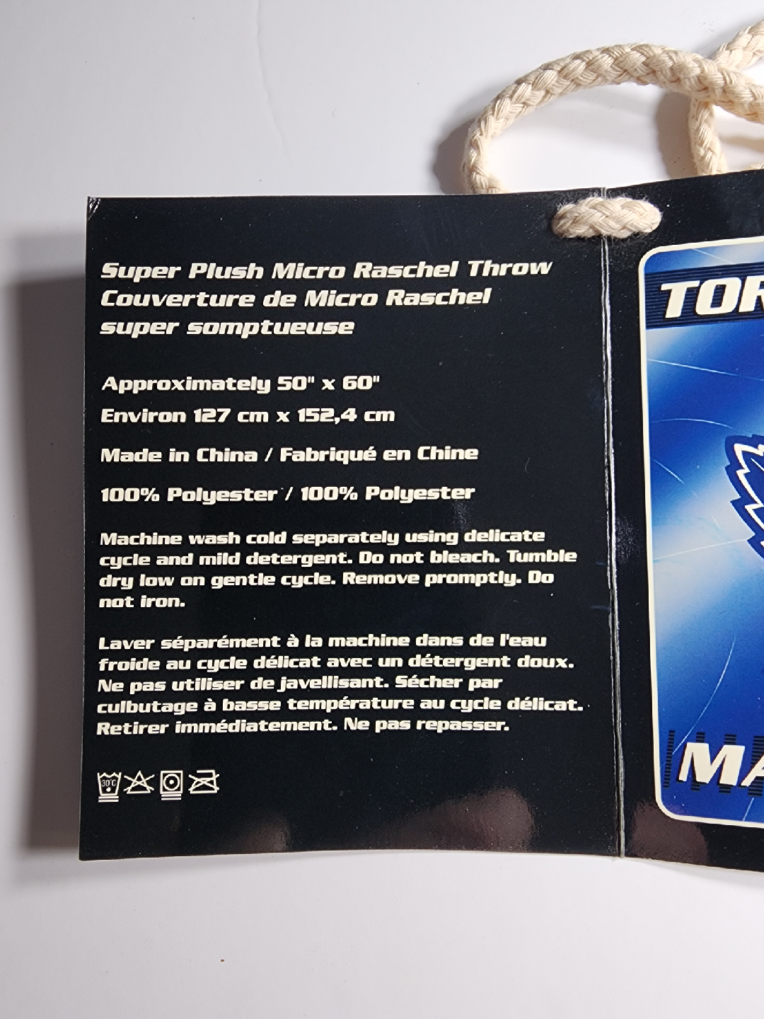 Toronto Maple Leafs Super Plush Micro Raschel Throw 50x60" - photo 2