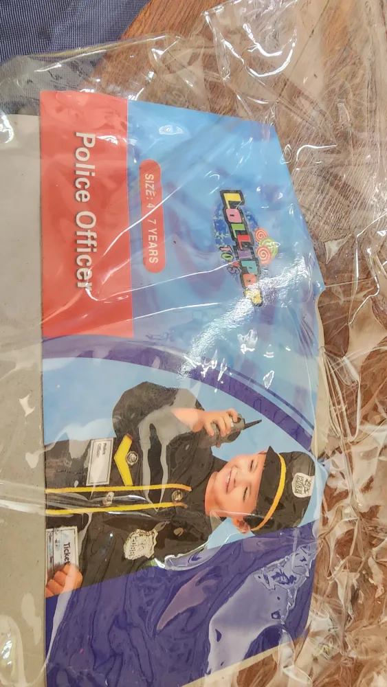 Lollipop Kids Police Officer Costume - Size 4-7 Years image indicator(3)