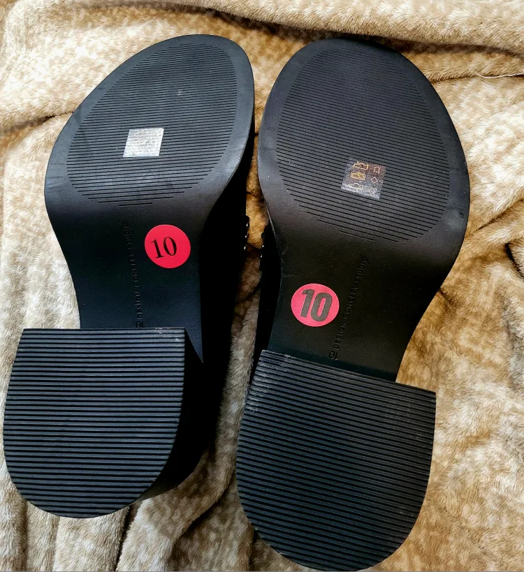 Winners Black Platform Loafers - Size 10 image indicator(3)